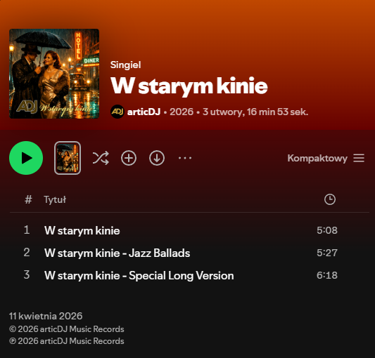 New single "W starym kinie"